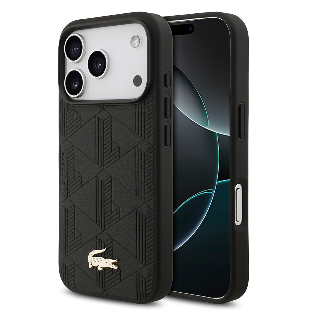 Lacoste iPhone 17 Pro Orjinal Lisanslı M-safe Şarj Özellikli PU Deri Tasarımlı Karışık Monogram Desenli Kılıf Lacoste iPhone 17 Pro Orjinal Lisanslı M-safe Şarj Özellikli PU Deri Tasarımlı Karışık Monogram Desenli Kılıf